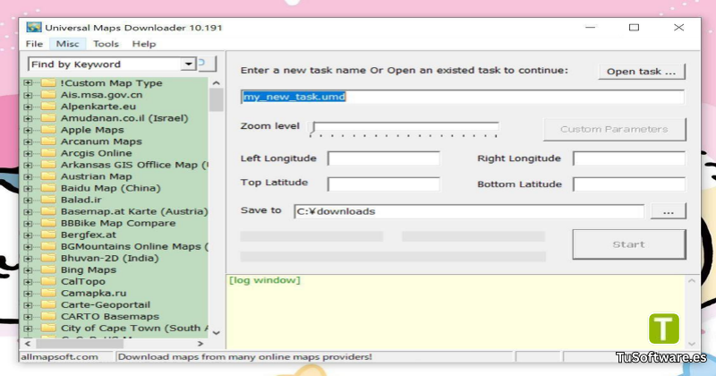 AllMapSoft Universal Maps Downloader Descargar para PC