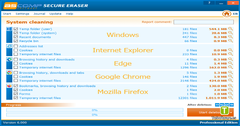 ASCOMP Secure Eraser Professional