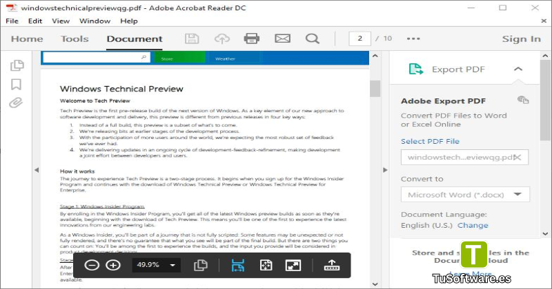 Descargar Adobe Acrobat Reader DC Full Espanol