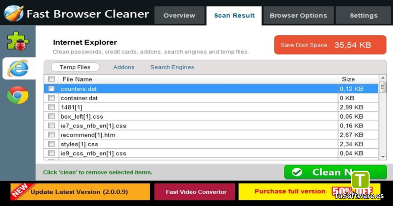 Descargar Fast Browser Cleaner Full Espanol