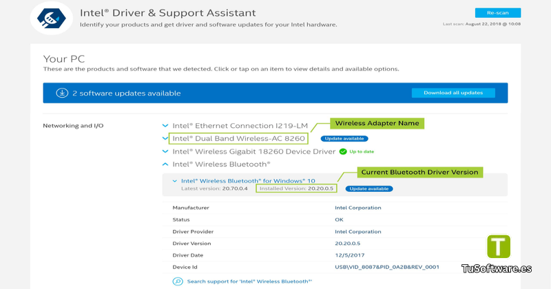 Descargar Intel Wireless Bluetooth Driver Full Espanol