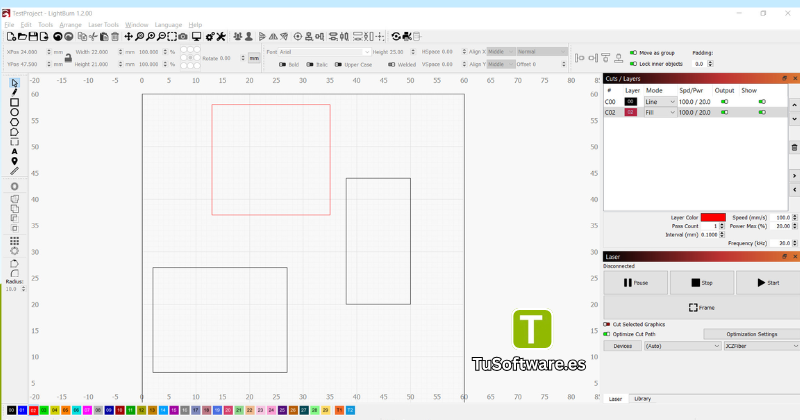 Descargar LightBurn Full Espanol