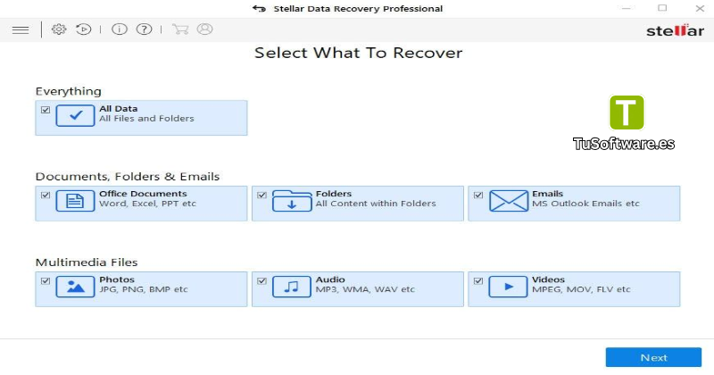 Descargar Stellar Data Recovery Full Espanol