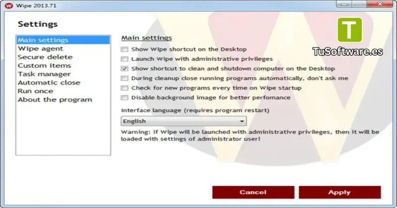Descargar Wipe Professional Full Espanol