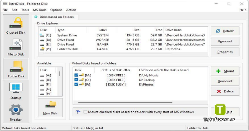 ExtraDisks Home Descargar para PC