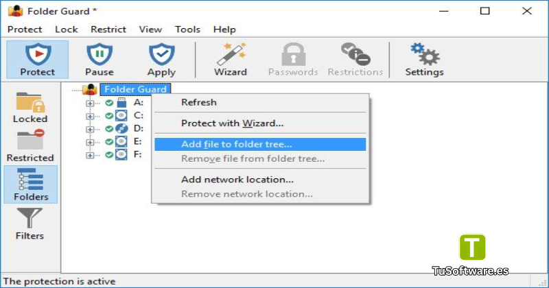 Folder Guard Descargar para PC