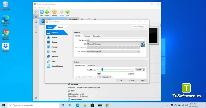 VirtualBox para Windows en PC